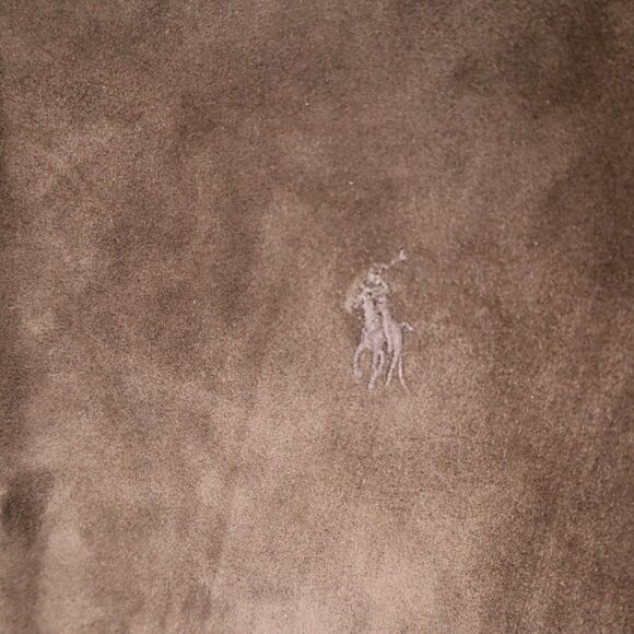 Vintage NWT Polo Ralph Lauren Men's Small Brown Suede Leather Bomber Jacket NEW - Picture 2 of 16